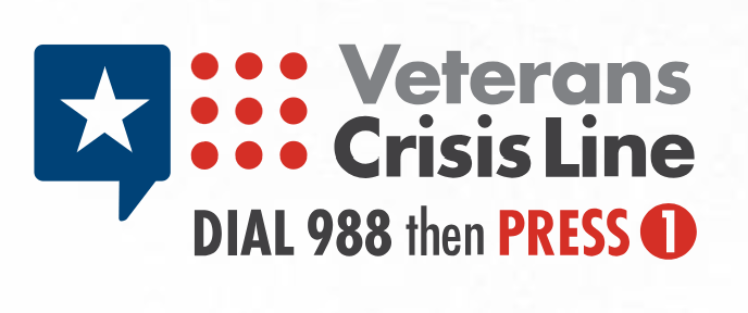 Veterans Crisis Line: Dial 988 then Press 1